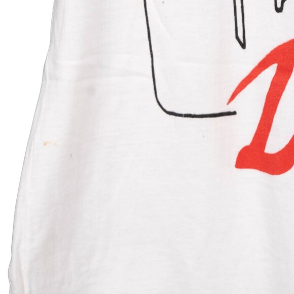 Dallas Skyline VTG Graphic TShirt L Mens White Short Sleeve Cotton Linear - Picture 5 of 7